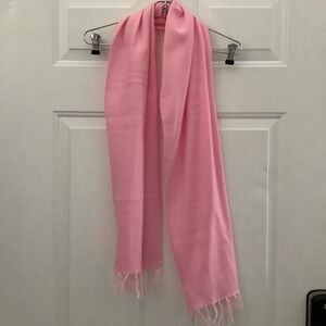 Pink Scarf w/ Fringe 59 1/2"‎ x 11"